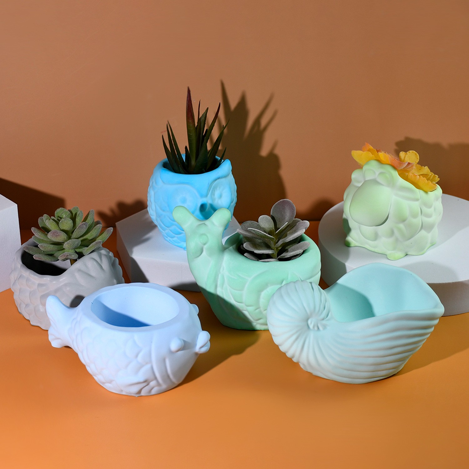 3D Animal Flower Pot Silicone  - Potsticker Mold recension och pris