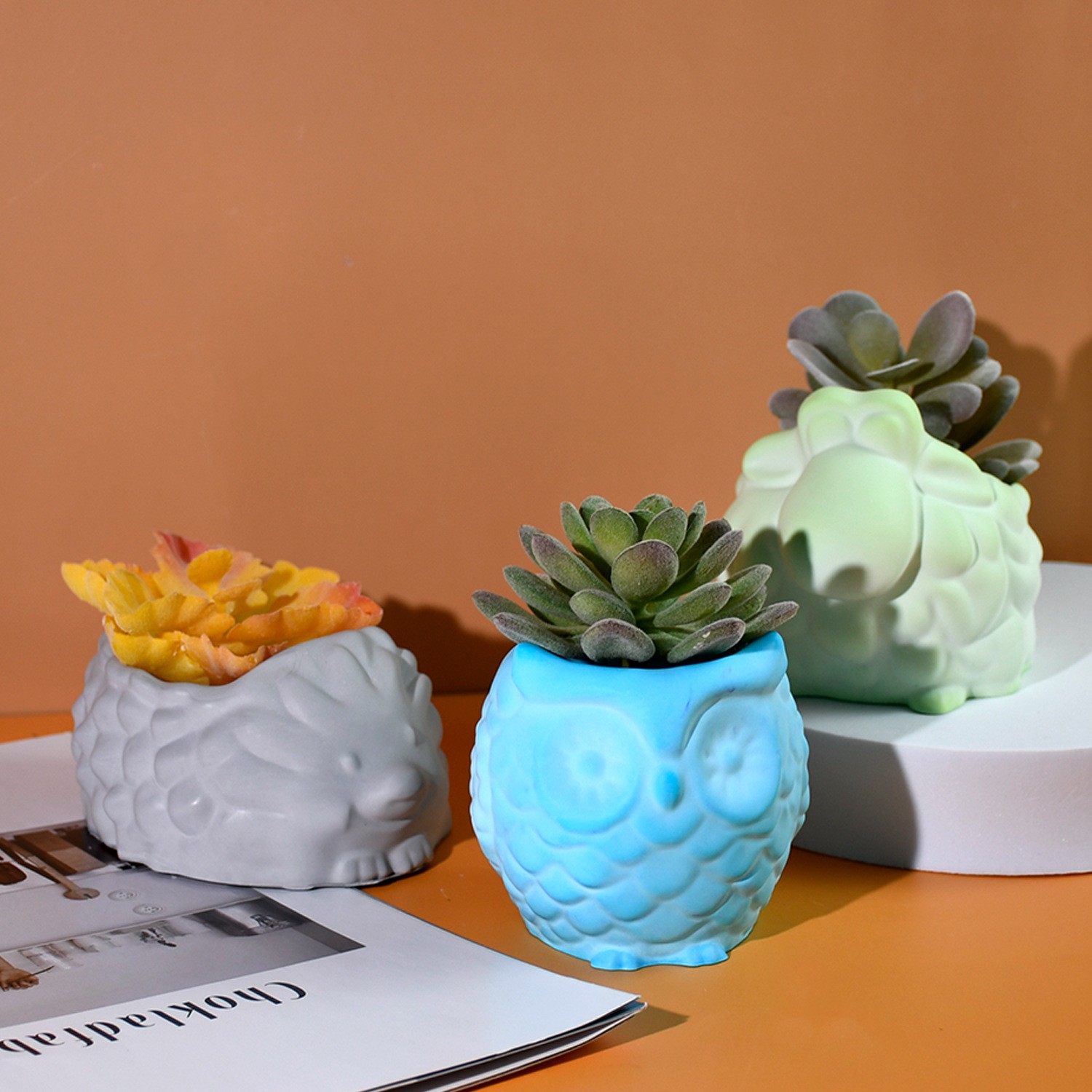 3D Animal Flower Pot Silicone  - Potsticker Mold recension och pris
