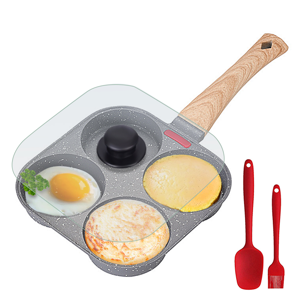 Non Stick 4-Cup Egg Frying Pan - Mini Pancake Griddle recension och pris