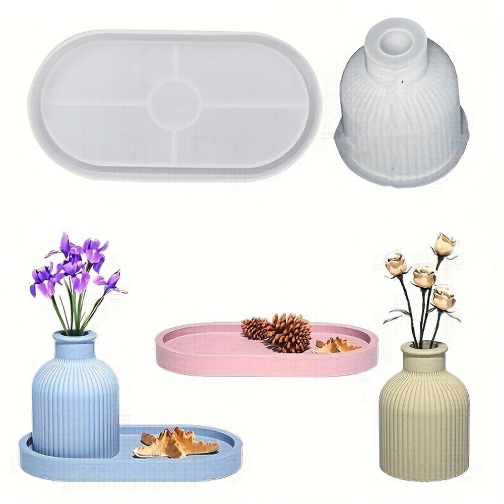 1/2pcs Vase Tray Silicone Mold - Potsticker Mold recension och pris