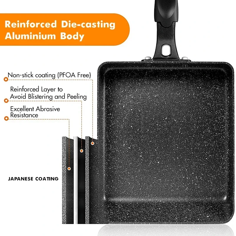 Japanese Omelette Pan / Tamago - Okonomiyaki Spatula recension och pris