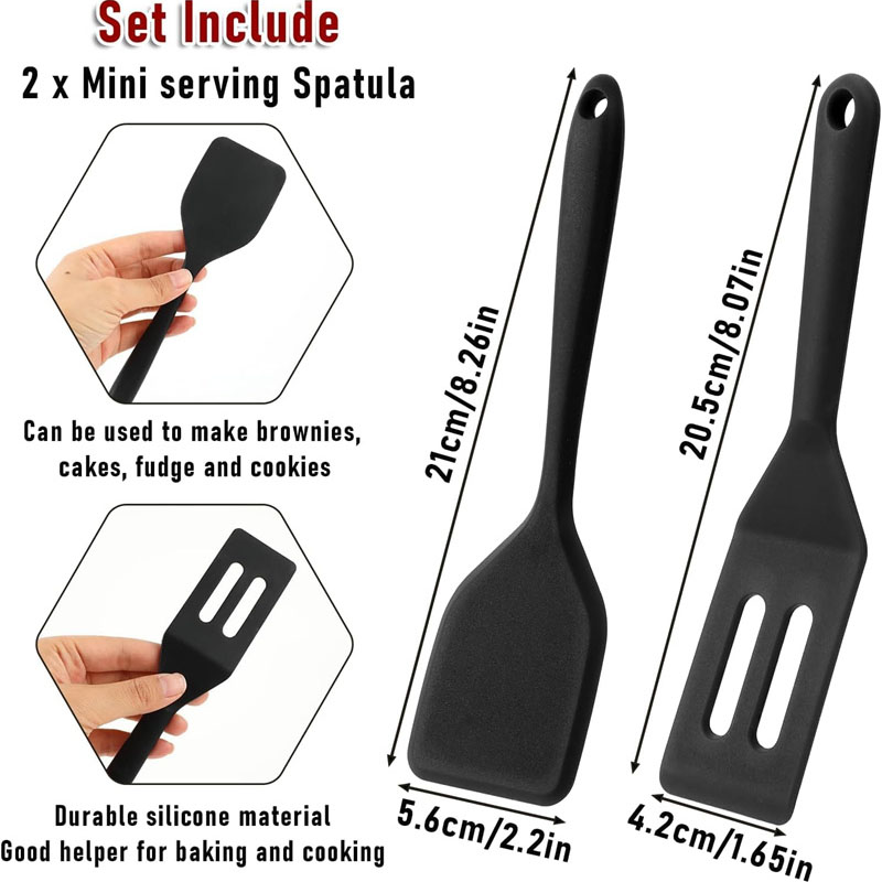 2pcs Mini Silicone Brownie Ser - Okonomiyaki Spatula recension och pris