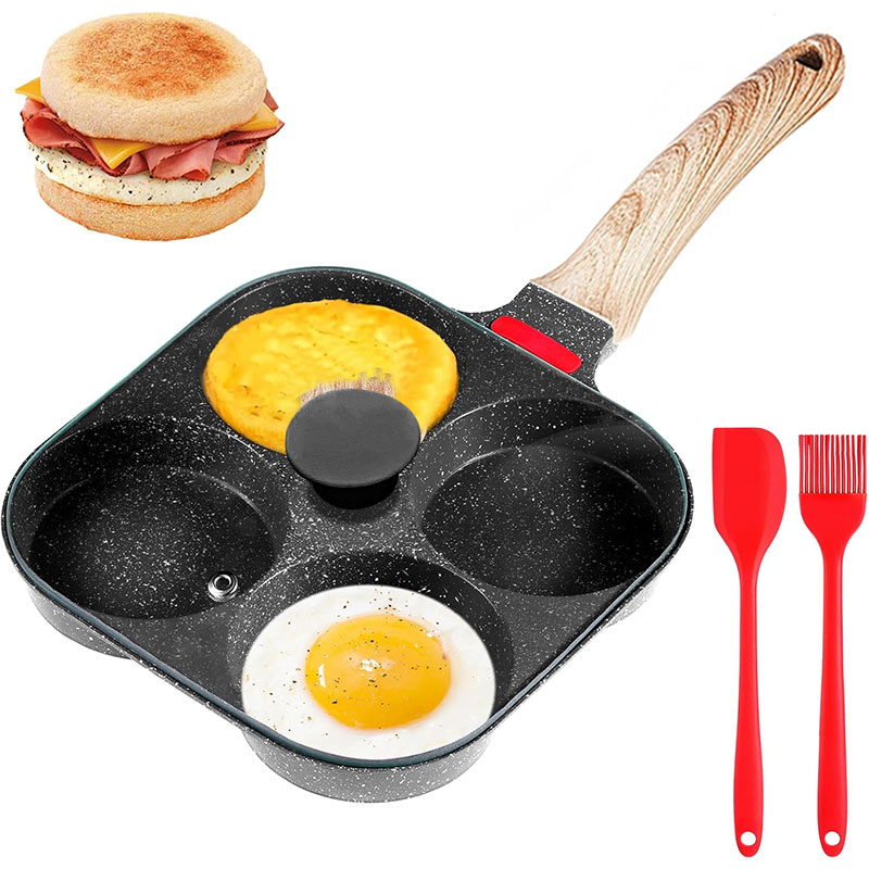 Deepened Egg Frying Pan with L - Mini Pancake Griddle recension och pris