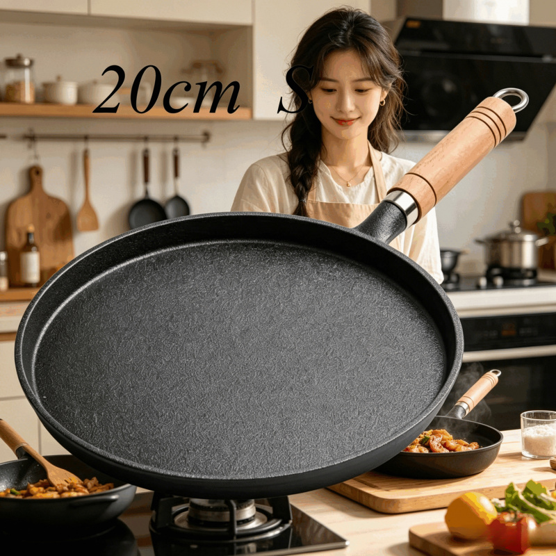 20cm Cast Iron Skillet Wooden  - Cast Iron Corn recension och pris